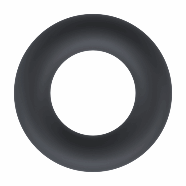 Vloeibare Silicoenen Cockring - L - Zwart