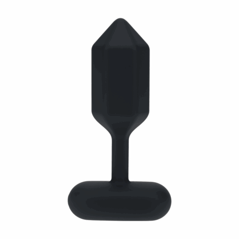 Hexagonale Vibrerende Silicone Anale Plug - S - Zwart