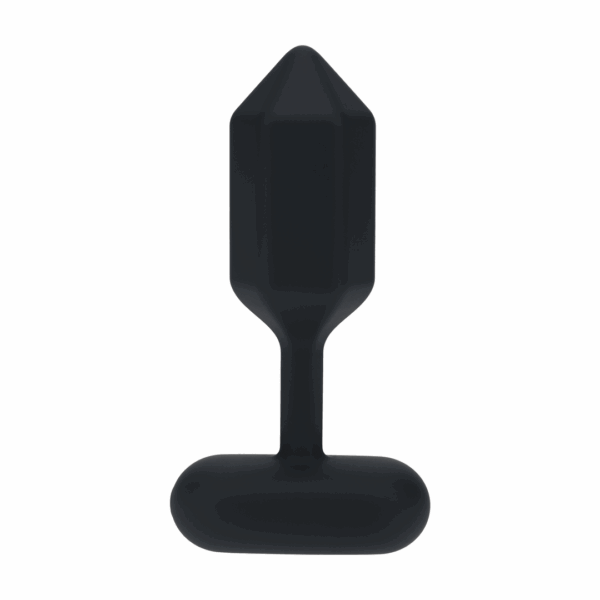 Hexagonale Vibrerende Silicone Anale Plug - S - Zwart