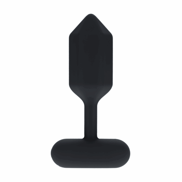 Hexagonale Vibrerende Siliconen Anale Plug - M - Zwart