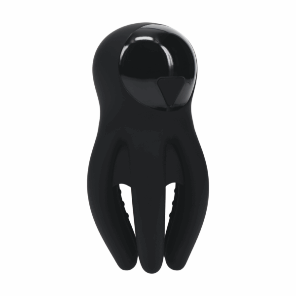 Digitale Vibrerende Silicone Penis Hoofd Stimulator met Tentakels - Zwart