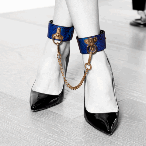 Florence Collectie - Beenmanchetten - Blauw
