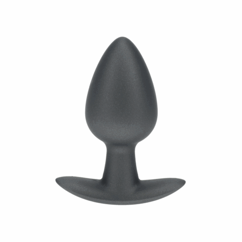 Zachte Siliconen Anale Plug - Medium - 3,1 / 7,9 cm - Gunmetal