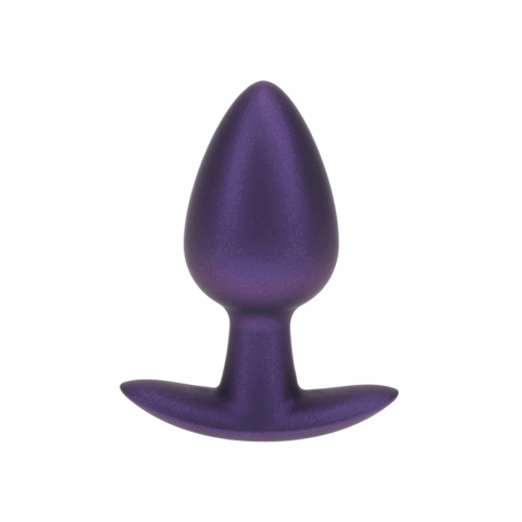 Zachte Siliconen Anale Plug - Medium - 3,1 / 7,9 cm - Metallic Paars
