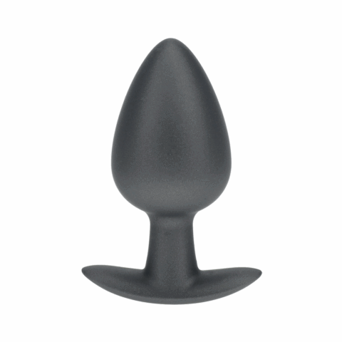 Zachte Siliconen Anale Plug - Groot - 3,5 / 8,9 cm - Gunmetal