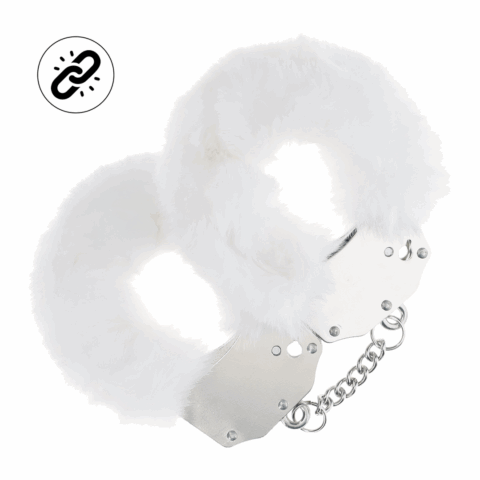 Zware Fluffy Handboeien - Wit