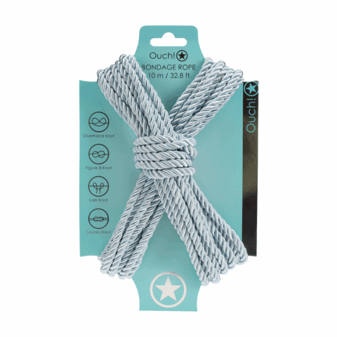 Polyester Bondage Touw - 10 m - Poederblauw