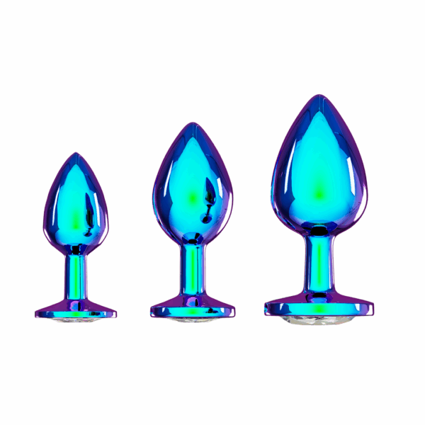 Venice Collectie - Metaal Anale Plug Set - Iriserend - Afbeelding 3