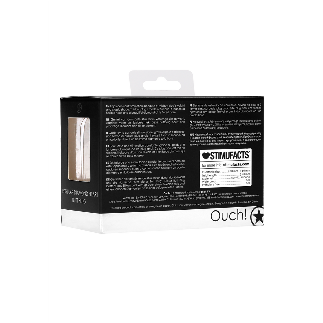 Diamond Heart Butt Plug - Regular - Afbeelding 3