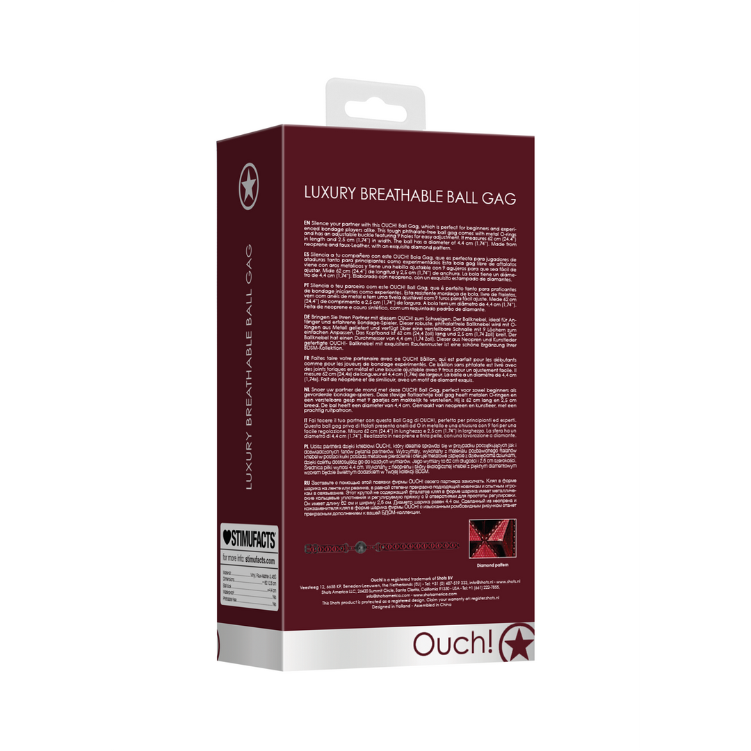 Ademend Ball Gag - Afbeelding 3