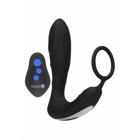 E-stim Vibrerende Butt Plug  Cockring