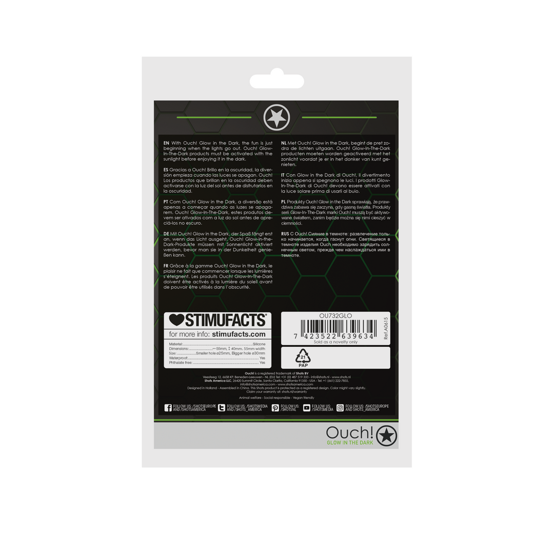 Cockring  Ball Strap - Glow in the Dark - Afbeelding 3