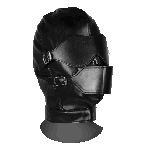 Blindfolded Mask met Ademend Ball Gag - Zwart