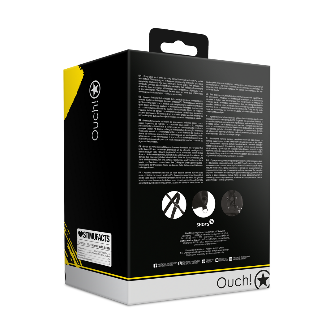 Vetersluiting Volledige Mouw Armbeperking - Zwart - Afbeelding 3