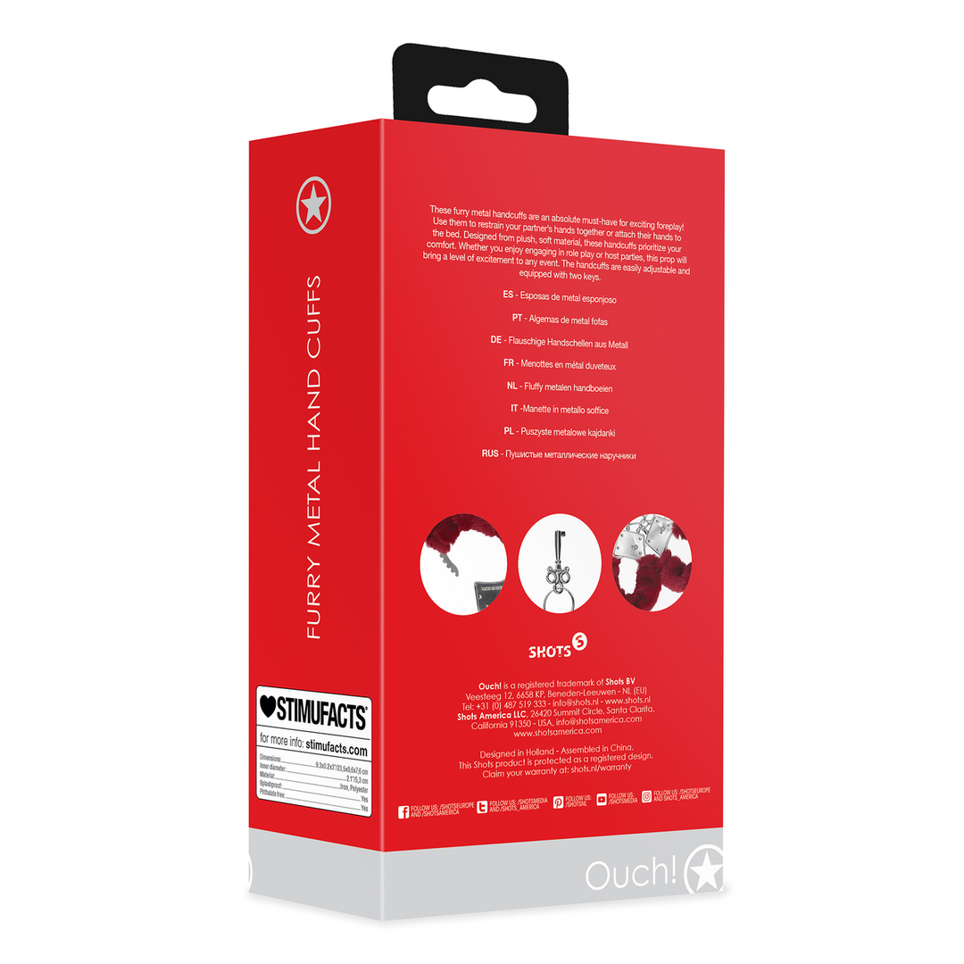 Fluffy metalen handboeien - Afbeelding 3