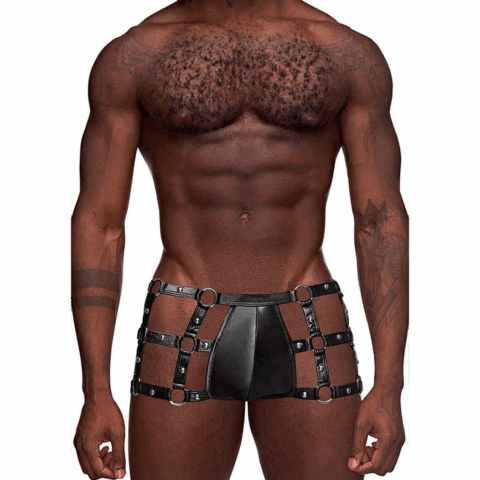 Vulcan - Cut Out Cage Short - S/M - Zwart