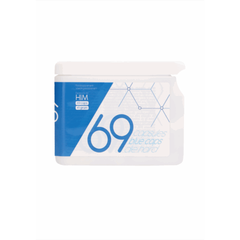 Blauwe Caps Die Hard - Stimulerende Capsules - 69 Stuks