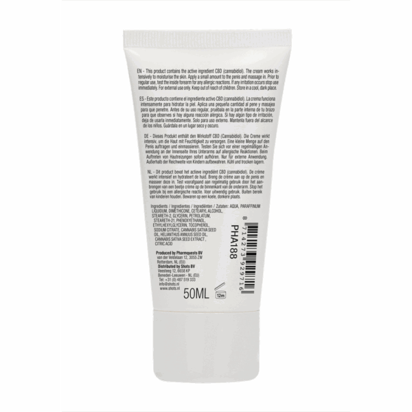 Natuurlijke CBD - Masturba crème voor Hem - 2 fl oz / 50 ml - Afbeelding 3