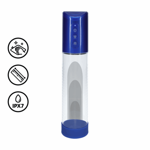 HyperPump - Oplaadbare Penis Pomp - Metallic Blauw