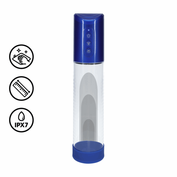HyperPump - Oplaadbare Penis Pomp - Metallic Blauw