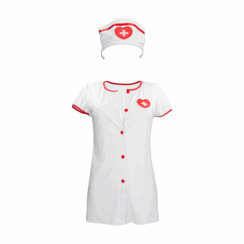 Verpleegster Kostuum - S/M - Wit