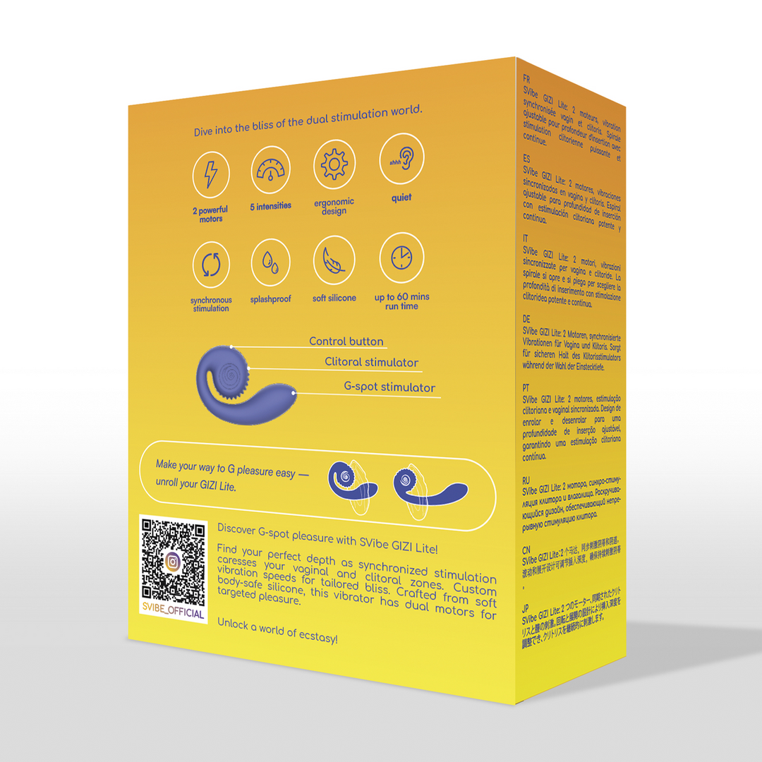 GIZI Lite - Dual G-Spot Stimulator - Sappige Blauwe Bes - Afbeelding 3