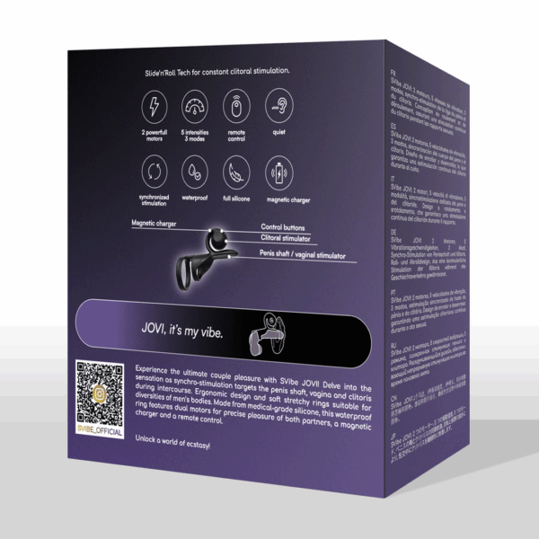 JOVI - Dual Couples Ring Stimulator - Zwart - Afbeelding 3