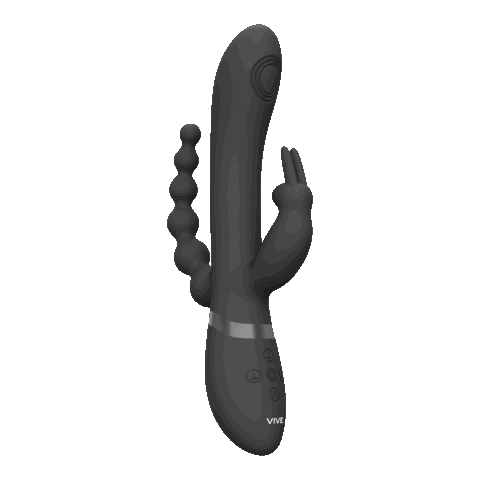 Rini - Pulse Wave  Vibrerende Dubbele Penetratie Rabbit - Zwart