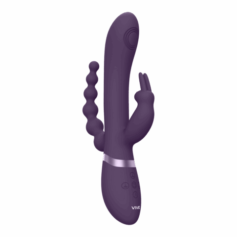 Rini - Pulse Wave  Vibrating Double Penetration Rabbit - Paars