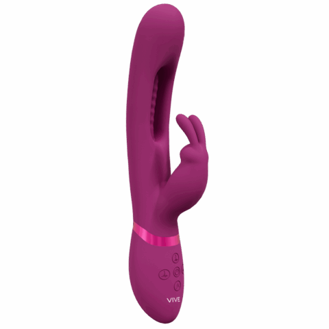 Mika - Triple Motor - Vibrerende Rabbit met Innovatieve G-Spot Flapper Stimulator - Roze