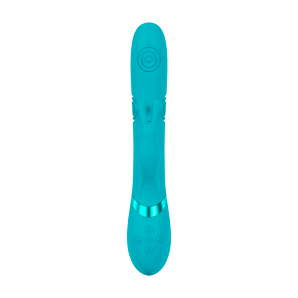 Mimi - G-Spot Vibrerende en Kloppende Konijn - Blauw - Afbeelding 3