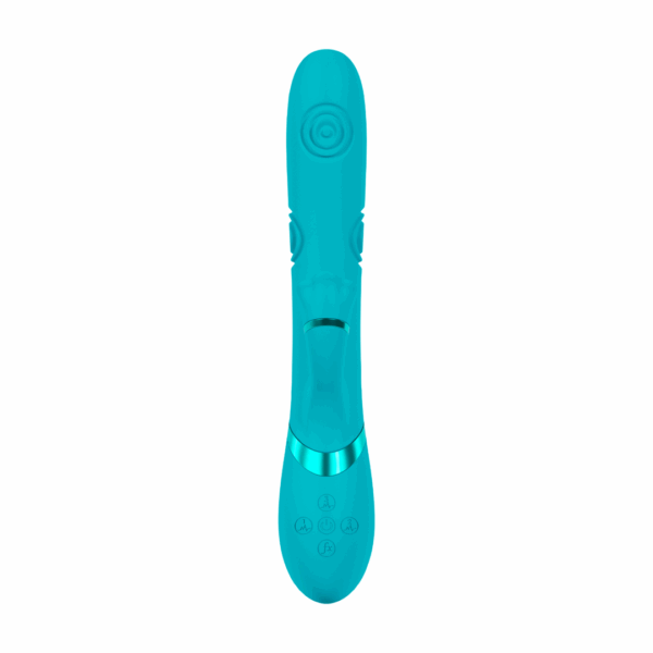 Fiore - G-Spot Air Wave Vibrerende en Kloppende Flared Clitorale Stimulator - Blauw - Afbeelding 3
