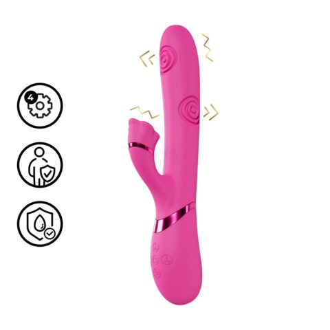 Fiore - G-Spot Air Wave Vibrerende en Kloppende Flared Clitorale Stimulator - Roze