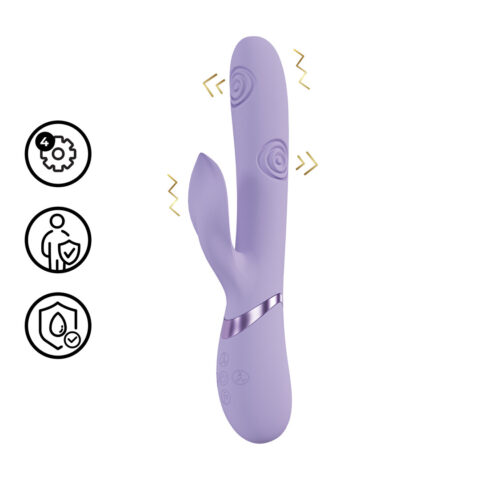 Fronda - G-Spot Vibrerende en Tikken Blad Clitorisstimulator - Lavendel