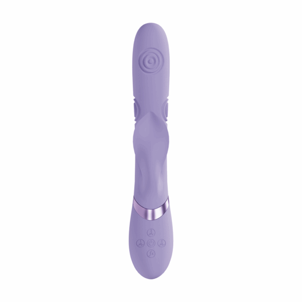 Fronda - G-Spot Vibrerende en Tikken Blad Clitorisstimulator - Lavendel - Afbeelding 3