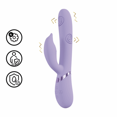 Pallina - G-Spot Vibrerende en Tikken Parels Clitorale Stimulator - Lavendel