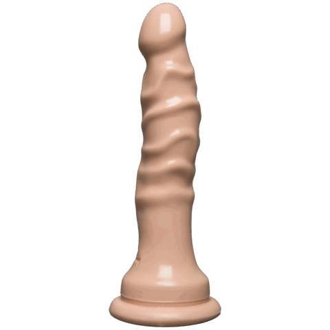 Slimline Dong met Zuignap - 4,5 / 11 cm - Vanille