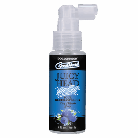 Juicy Head - Dry Mouth Spray - Sour Blue Raspberry - 2 fl oz / 60 ml