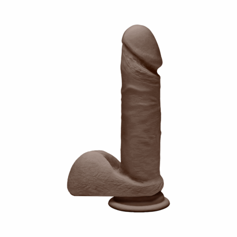 Perfect D - Realistic ULTRASKYN Dildo met Balls - 7 / 18 cm - Chocolate