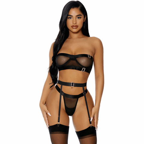 Good As Gold Lingerie Set - Lingerie Set - S