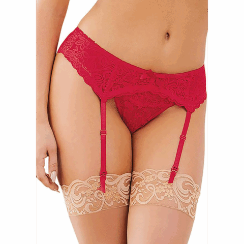 Kant Garterband Diamant - Zwart