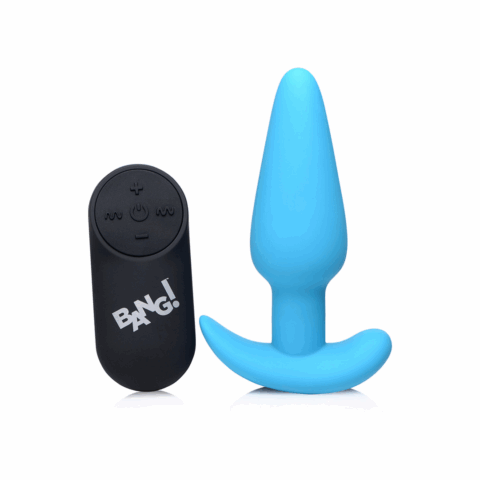 Vibrerende Siliconen Butt Plug met Afstandsbediening