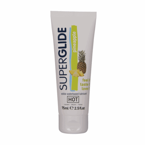 Superglide - Eetbaar Waterbasis Glijmiddel - Ananas - 3 fl oz / 75 ml