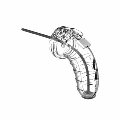 Model 16 Chastity Cock Cage met Urethrale Sounding - 4.5 / 11,5 cm