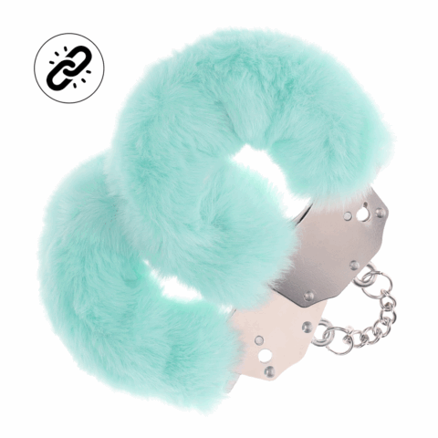Zware Fluffy Handboeien - Poeder Groen
