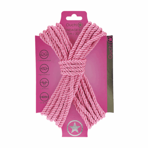 Polyester Bondage Touw - 10 m / 32,8 ft - Roze