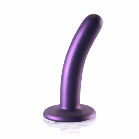 Zachte Silikon G-Spot Dildo - 5'' / 12 cm - Metallic Paars