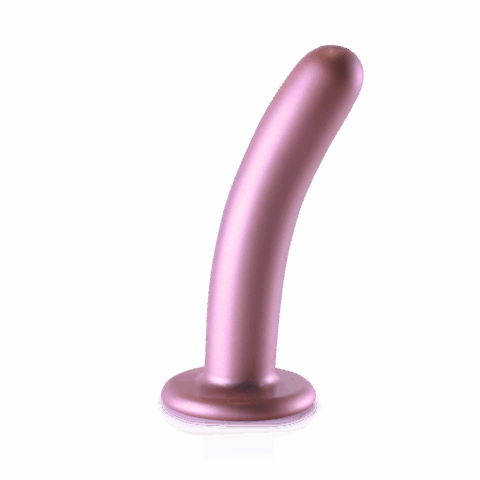 Glad Silicone G-Spot Dildo - 6'' / 14,5 cm - Rose Gold