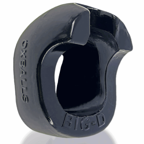 Big-D - Bigger Bulge Cockring met Shaft Grippers - Zwart