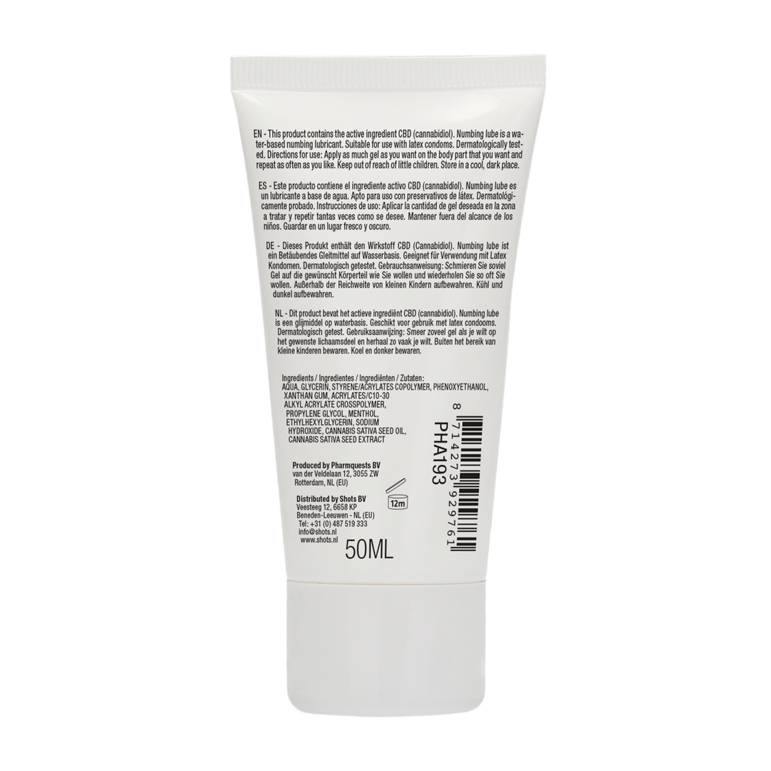 Natuurlijke CBD - Verdoofd Glijmiddel - 2 fl oz / 50 ml - Afbeelding 3
